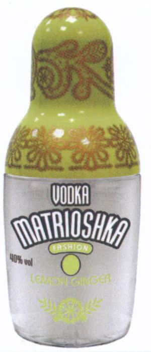 MATRIOSHKA MATRIOSHKA FASHION LEMON GINGER VODKAVODKA