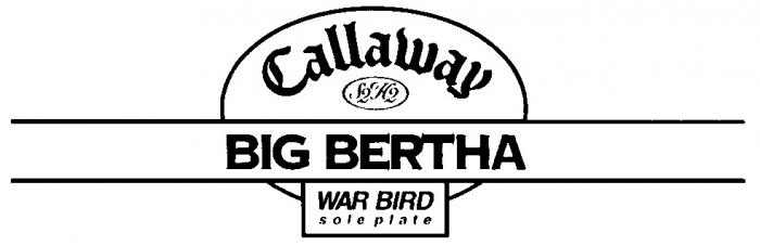 CALLAWAY BIG BERTHA WAR BIRD SOLE PLATE