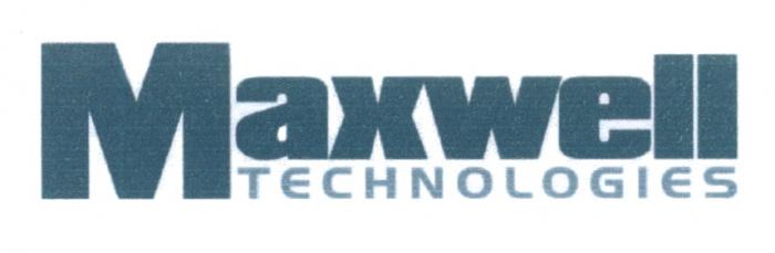 MAXWELL MAXWELL TECHNOLOGIESTECHNOLOGIES