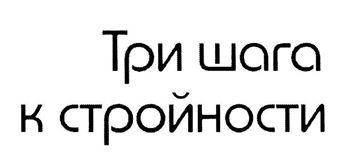 ТРИ ШАГА К СТРОЙНОСТИСТРОЙНОСТИ