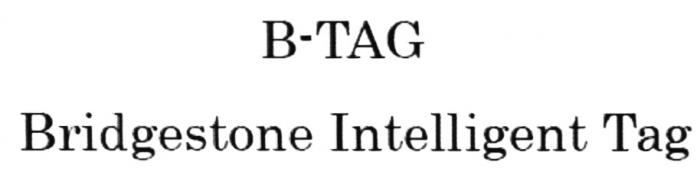 BTAG BRIDGESTONE B-TAG BRIDGESTONE INTELLIGENT TAGTAG