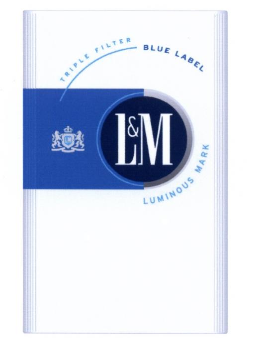 LM L&M TRIPLE FILTER BLUE LABEL L&M LUMINOUS MARKMARK
