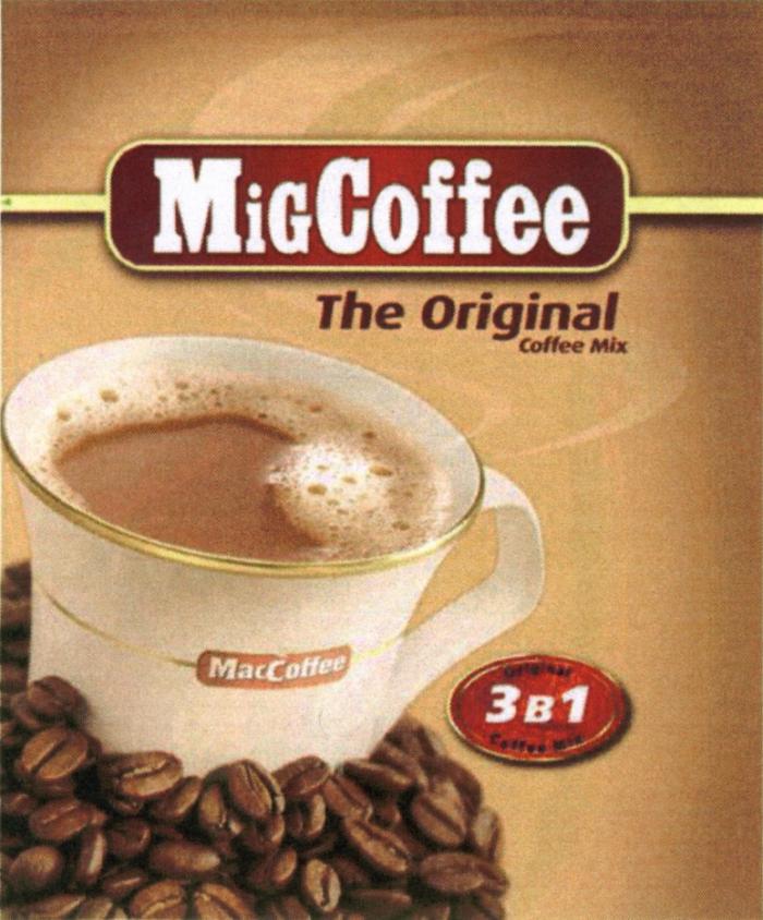 MACCOFFEE MIGCOFFEE MIG MAC MIG COFFEE MACCOFFEE MIGCOFFEE THE ORIGINAL COFFEE MIX 3 В 11