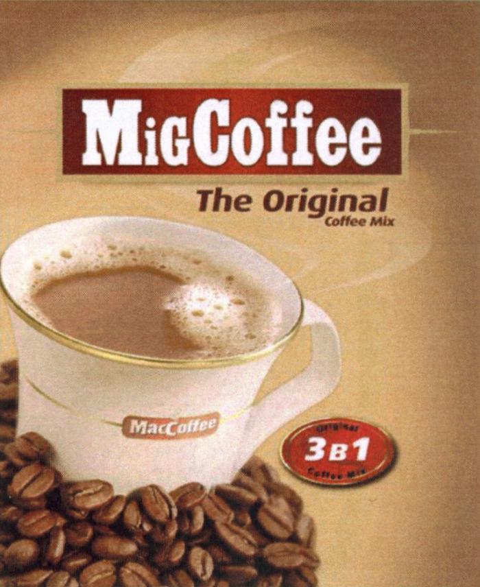 MACCOFFEE MIGCOFFEE MIG MCCOFFEE MAC COFFEE MIG MACCOFFEE MIGCOFFEE THE ORIGINAL COFFEE MIX 3 В 11