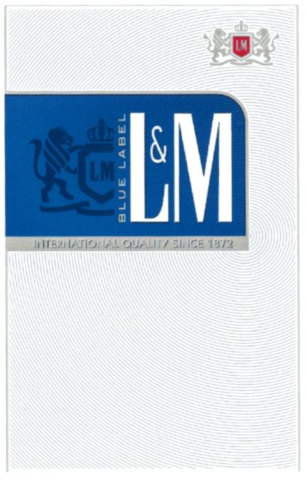 L&M LM BLUE LABEL INTERNATIONAL QUALITY SINCE 18721872