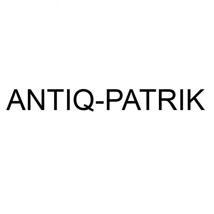 ANTIQ PATRIK ANTIQPATRIK ANTIQ - PATRIK