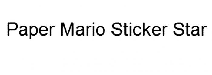 MARIO STICKER PAPER MARIO STICKER STARSTAR