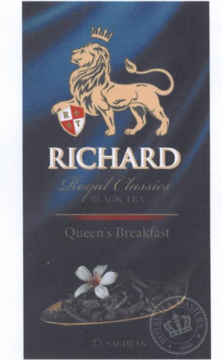 RICHARD QUEEN QUEENS RT RICHARD ROYAL CLASSICS QUEENS BREAKFAST ROYAL TEA MASTERS BLACK TEAQUEEN'S
