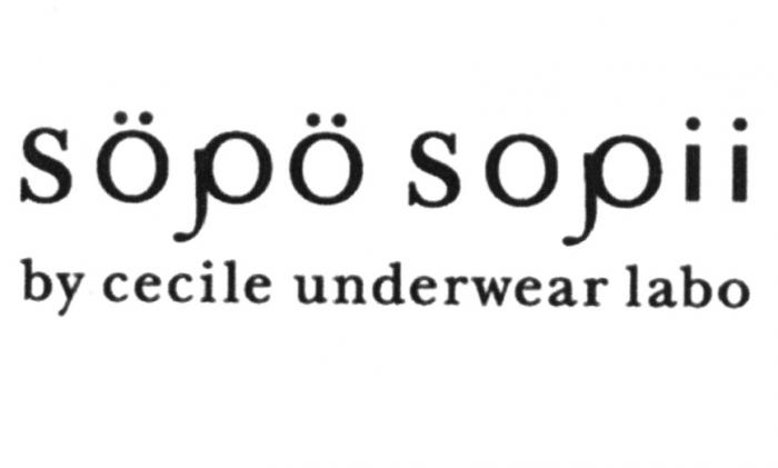 SOPO SOEPOE SOJOO SOPII SOJOII CECILE SOJOO SOJOII SOPO SOPII BY CECILE UNDERWEAR LABOLABO