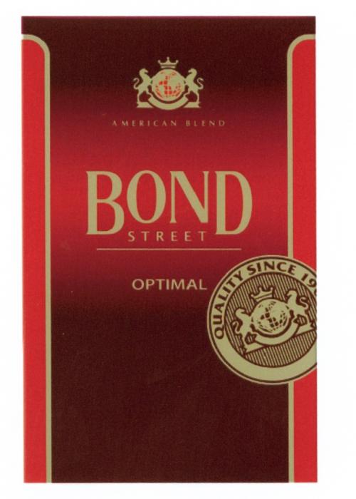 BOND STREET OPTIMAL AMERICAN BLEND QUALITY SINCE 19021902