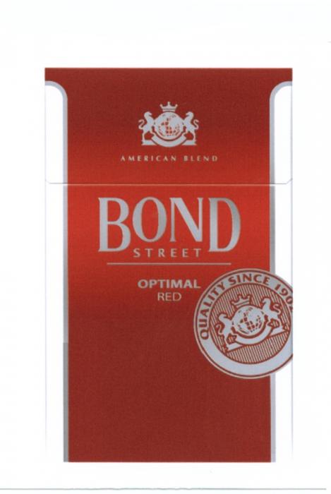 BOND STREET OPTIMAL RED AMERICAN BLEND QUALITY SINCE 19021902