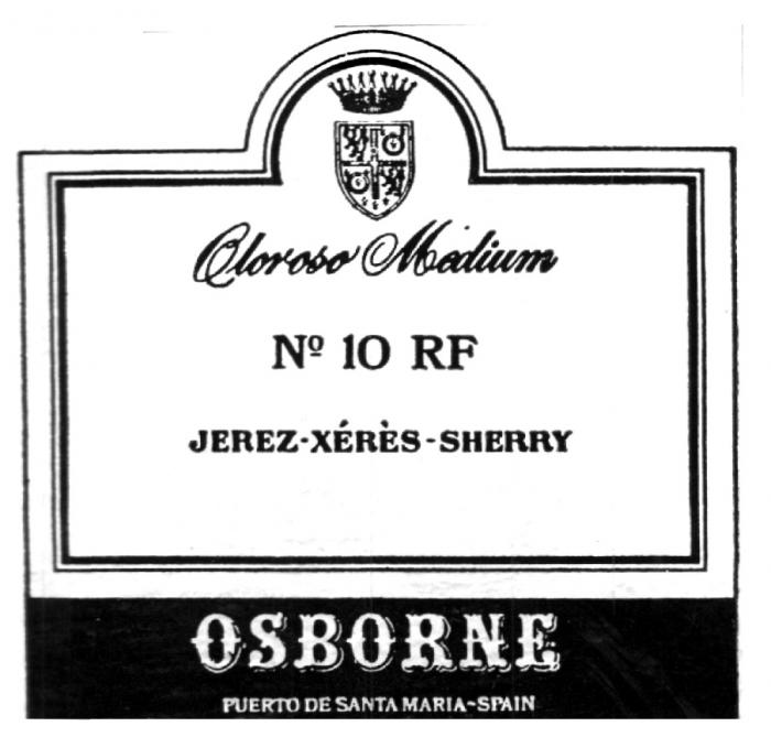 OLOROSO MEDIUM № 10 RF JEREZ XERES SHERRY
