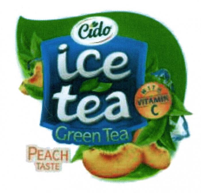 CIDO ICETEA CIDO ICE TEA GREEN TEA PEACH TASTE WITH VITAMIN CC