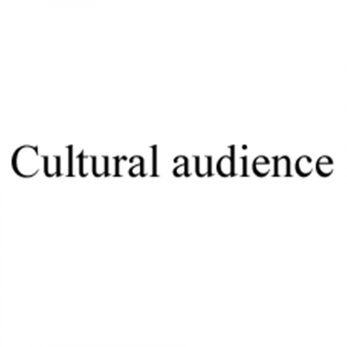 CULTURAL AUDIENCEAUDIENCE