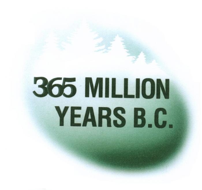 BC 365 MILLION YEARS B.C.B.C.