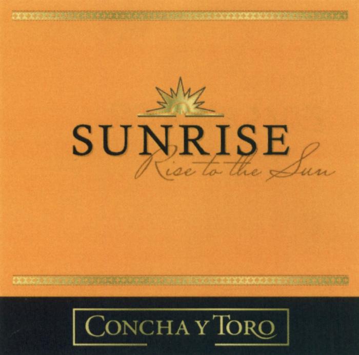 CONCHA SUNRISE RISE TO THE SUN CONCHA Y TORO DESDE 18831883