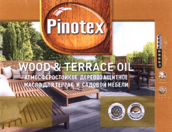 PINOTEX PINOTEX WOOD & TERRACE OIL STOP ПОДЧЕРКИВАЕТ ЕСТЕСТВЕННУЮ КРАСОТУ ДРЕВЕСИНЫ АТМОСФЕРОСТОЙКОЕ ДЕРЕВОЗАЩИТНОЕ МАСЛО ДЛЯ ТЕРРАС И САДОВОЙ МЕБЕЛИМЕБЕЛИ