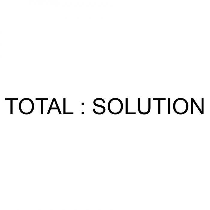 TOTALSOLUTION TOTAL SOLUTIONSOLUTION