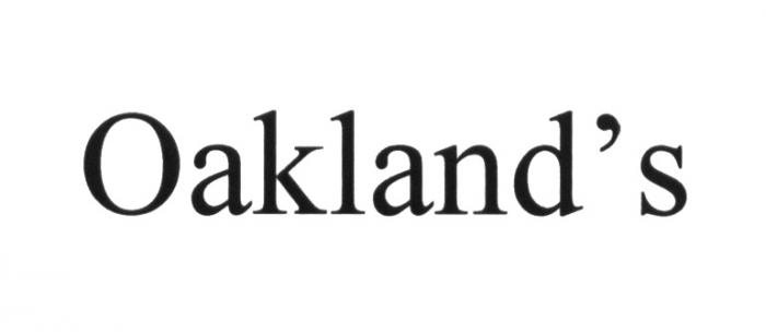 OAKLANDS OAKLAND OAK OAKLAND OAKLANDS OAKLANDSOAKLAND'S