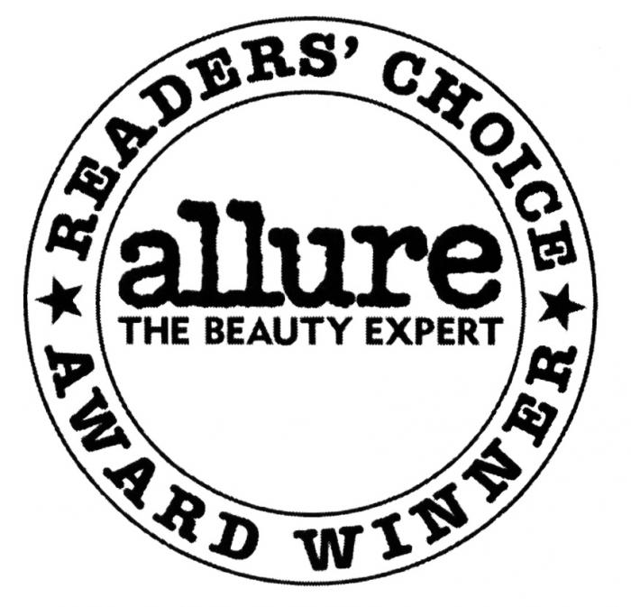READERS ALLURE THE BEAUTY EXPERT READERS CHOICE AWARD WINNERREADERS' WINNER
