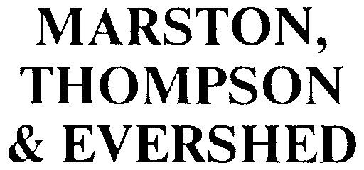 MARSTON THOMPSON & EVERSHED
