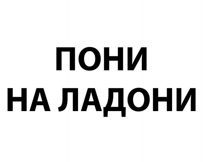 ПОНИ НА ЛАДОНИЛАДОНИ