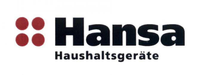 HANSA HAUSHALTSGERATE HAUSHALTSGERAETEHAUSHALTSGERAETE