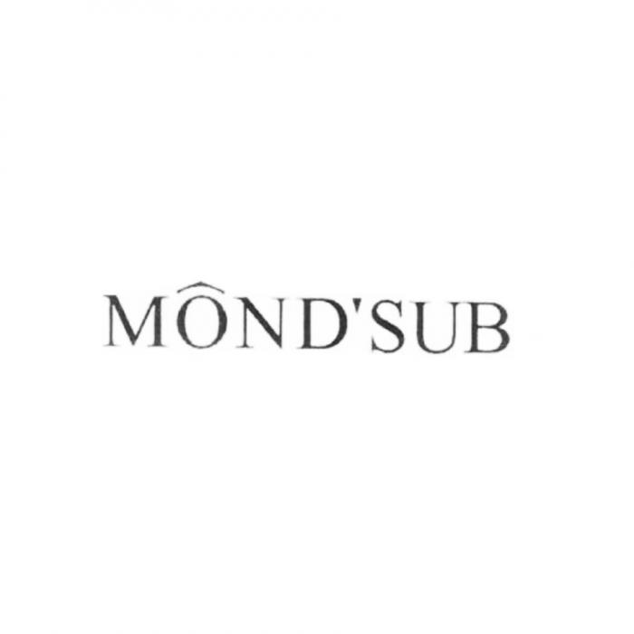 MONDSUB MONDSUB MOND MONDSUB MOND SUBMOND'SUB SUB