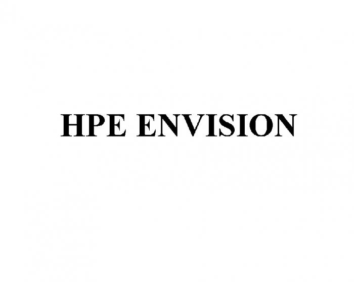 HPE ENVISION HPEENVISION HPE ENVISION HPHP