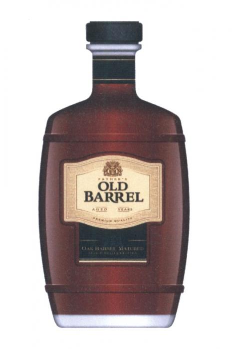 FATHERS OLD BARREL AGED YEARS PREMIUM QUALITY OAK BARREL MATURED TRADITIONALLY CRAFTED FATHERS FATHERFATHER'S FATHER