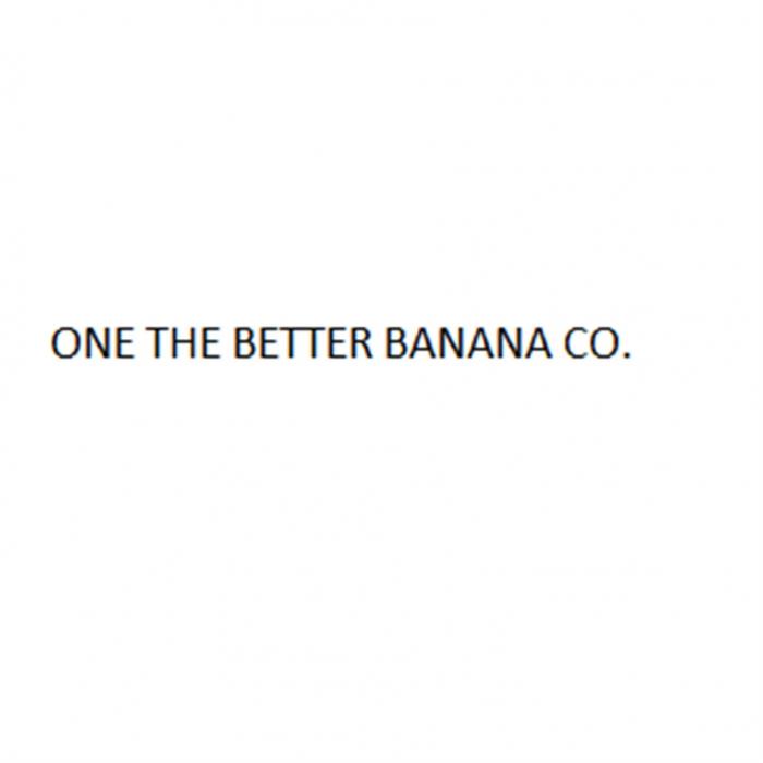 ONE THE BETTER BANANA CO.CO.