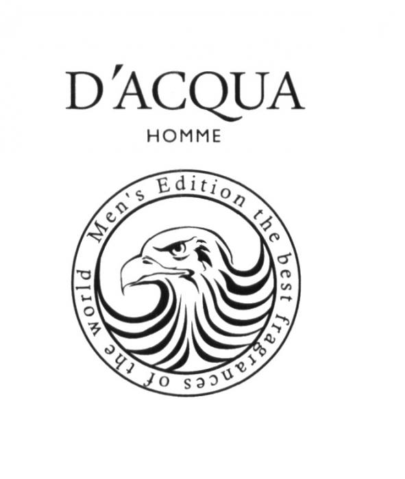 DACQUA HOMME MENS EDITION THE BEST FRAGRANCES OF THE WORLD DACQUA ACQUA DACQUA ACQUA MEN MENSD'ACQUA MEN'S