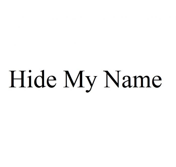 HIDE MY NAMENAME