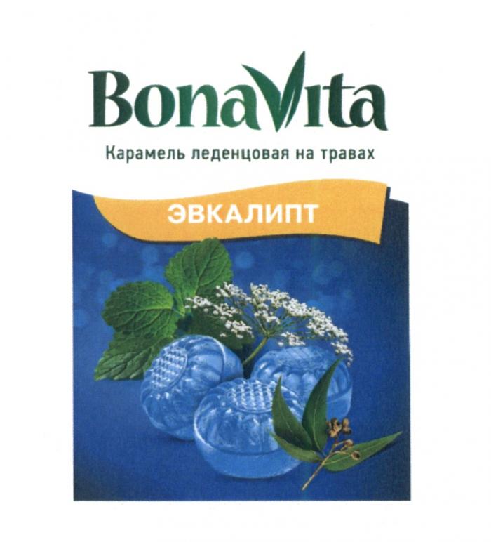 BONAVITA КАРАМЕЛЬ ЛЕДЕНЦОВАЯ НА ТРАВАХ ЭВКАЛИПТ BONA VITAVITA