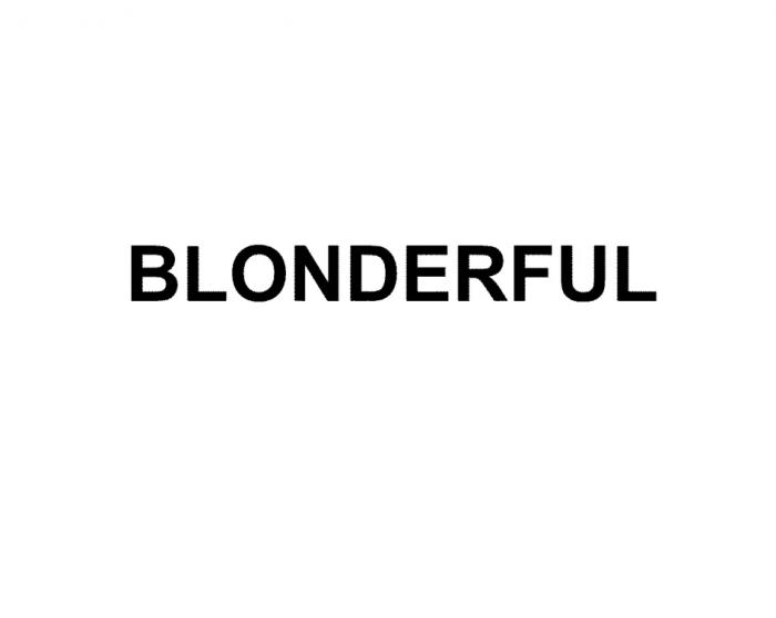 BLONDERFUL BLONDE BLONDERBLONDER