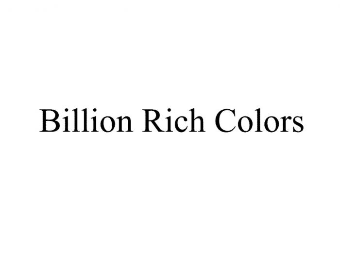 BILLION RICH COLORSCOLORS