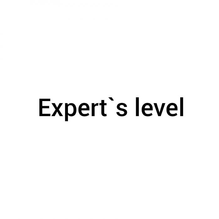 EXPERTS LEVEL EXPERT EXPERTSEXPERT'S