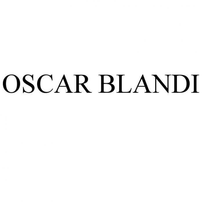 OSCAR BLANDI OSCARBLANDI BLANDI OSCARBLANDI