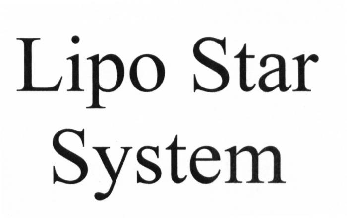 LIPO STAR SYSTEM LIPOSTAR LIPO LIPOSTAR