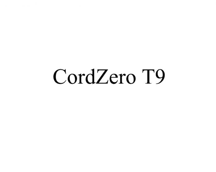 CORDZERO T9 CORDZERO CORD ZERO Т9Т9
