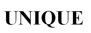 UNIQUEUNIQUE