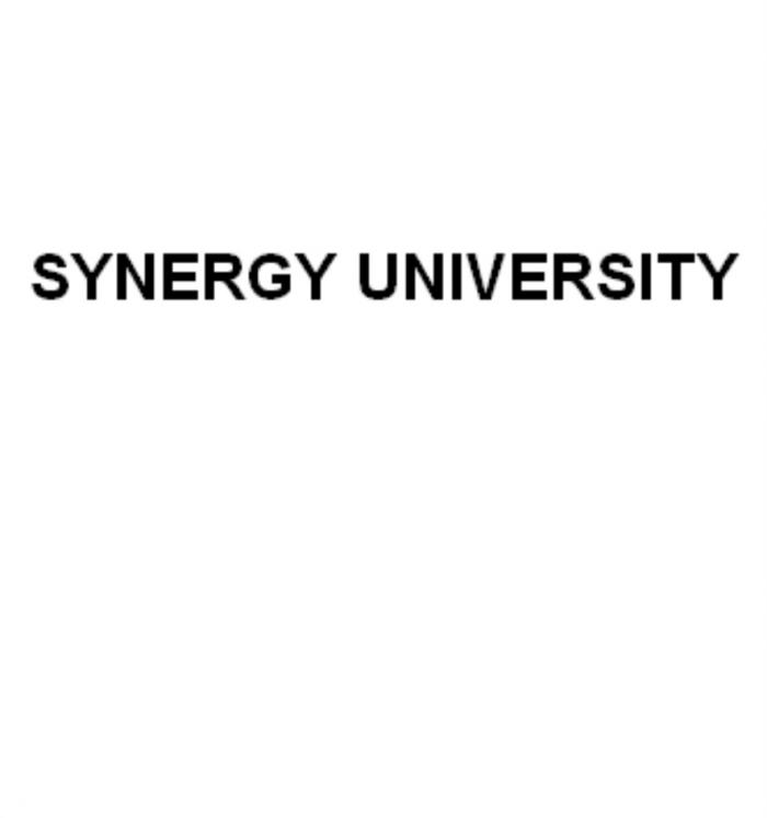 SYNERGY UNIVERSITYUNIVERSITY