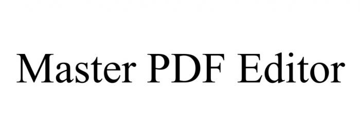 MASTER PDF EDITOREDITOR