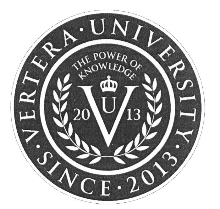 VERTERA UNIVERSITY THE POWER OF KNOWLEDGE SINCE 2013 VERTERA