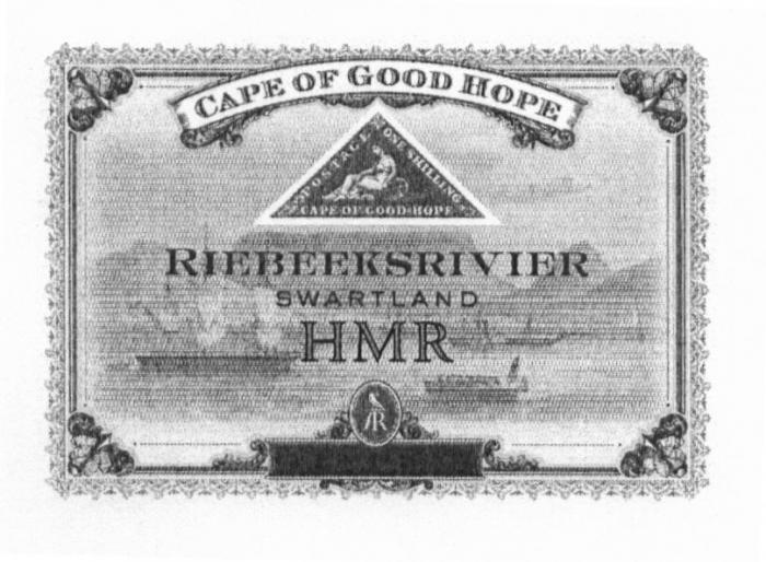 AR RIEBEEKSRIVIER SWARTLAND HMR CAPE OF GOOD HOPE POSTAGE ONE SHILLING CAPE OF GOOD HOPE RIEBEEKSRIVIER SWARTLAND RIEBEEK RIEBEEKSRIEBEEKS