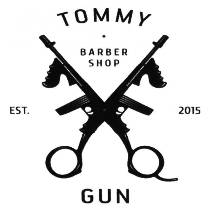 TOMMY GUN BARBER SHOP EST. 2015 TOMMYGUN BARBERSHOPBARBERSHOP