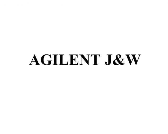 AGILENT J&W AGILENT JWJW