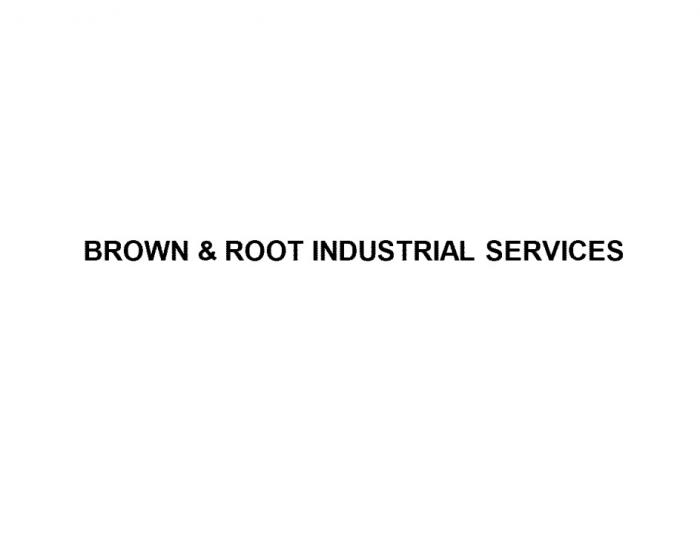 BROWN & ROOT INDUSTRIAL SERVICESSERVICES