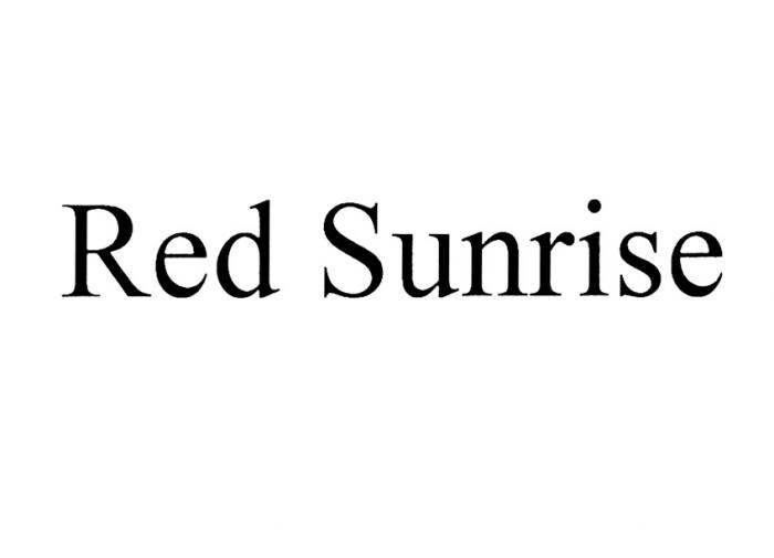 RED SUNRISESUNRISE
