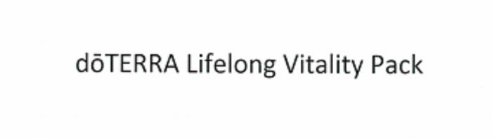 DOTERRA LIFELONG VITALITY PACKPACK